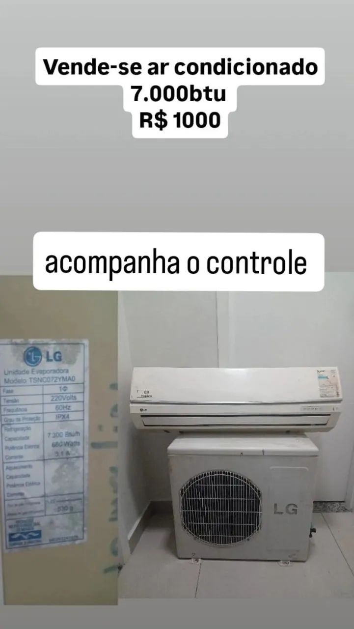 Ar condicionado 7mil BTUs  - Foto 3