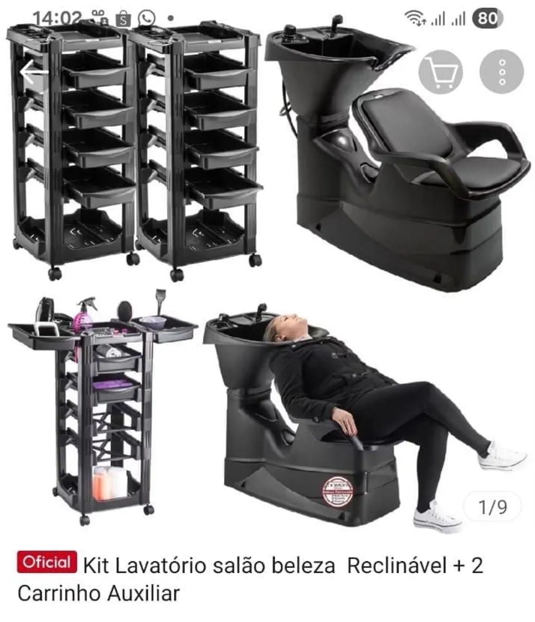 Equipamentos  salão cabeleireiro 