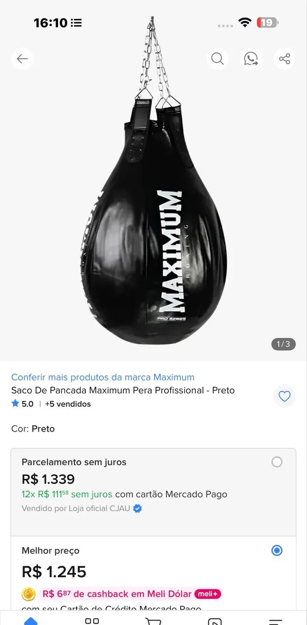 Vendo 6 saco de Boxe/ Muay Thai  - Foto 5