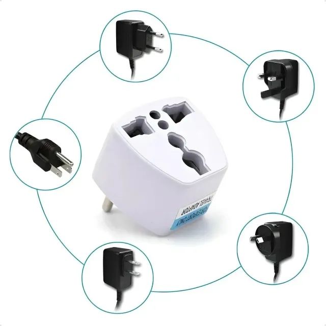 adaptador tomada universal para viagem internacional eua uk