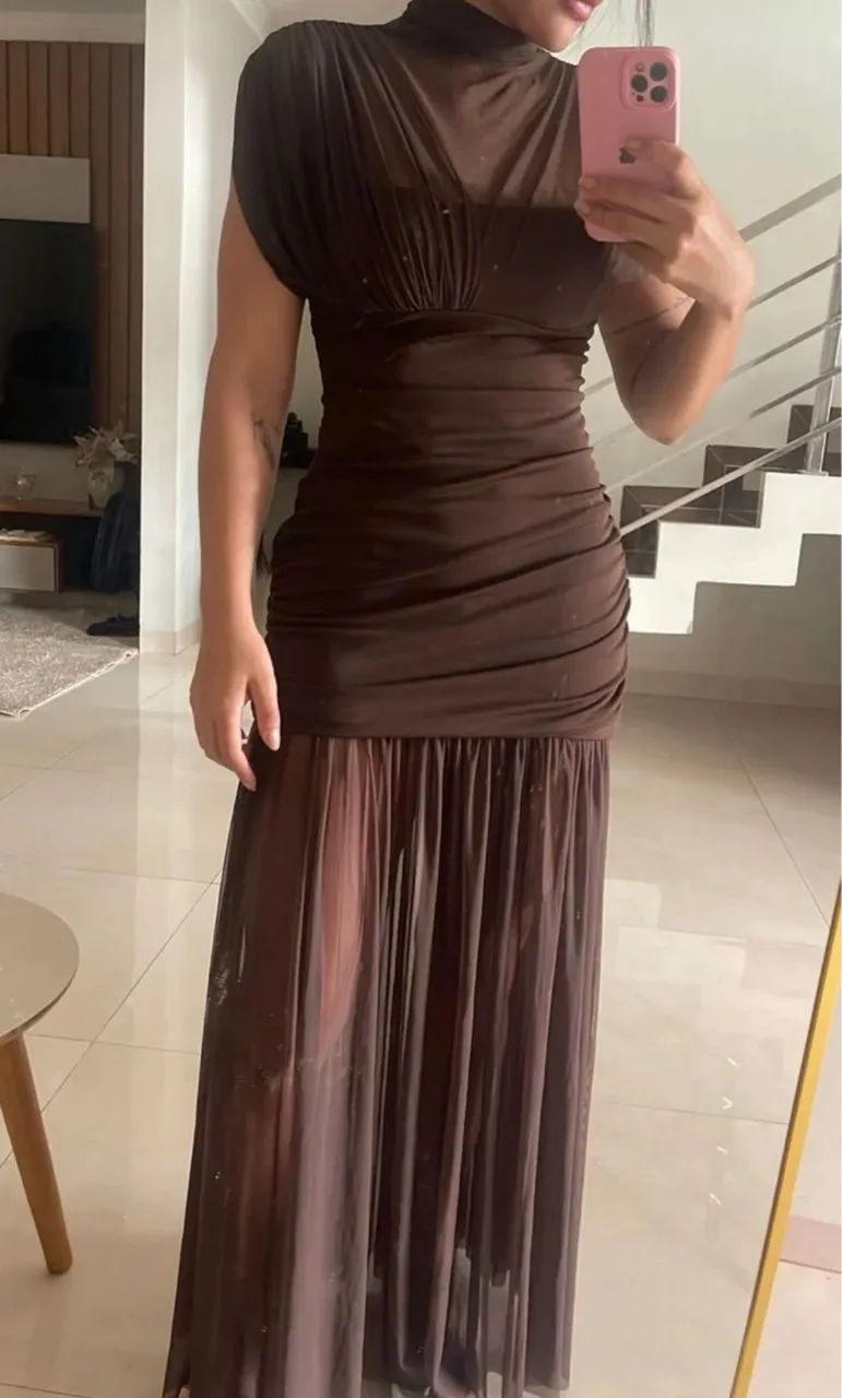 Vestido tule da Zara 