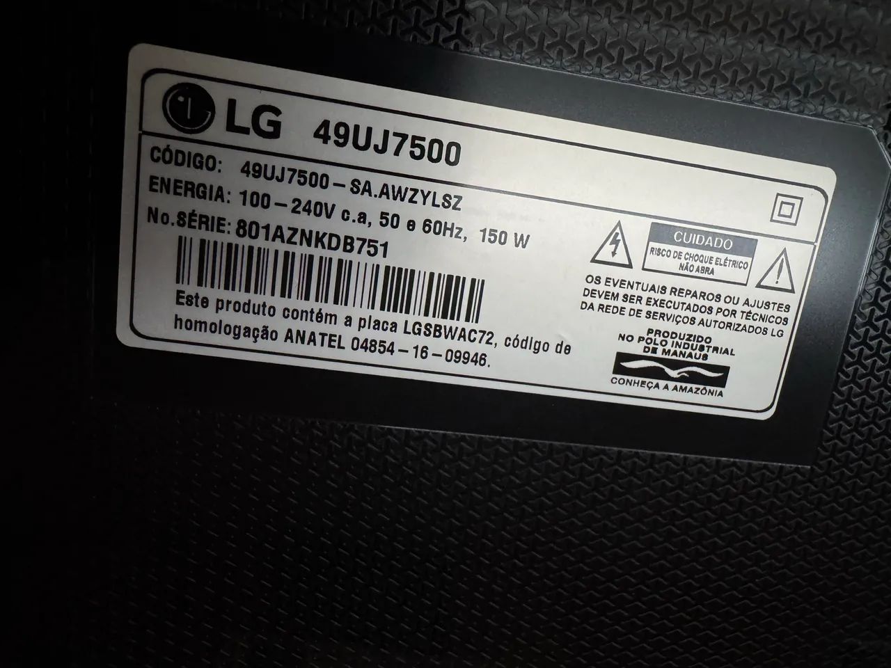 Smart TV LG LED 4K - Modelo 49UJ7500 - Excelente Estado - Foto 3