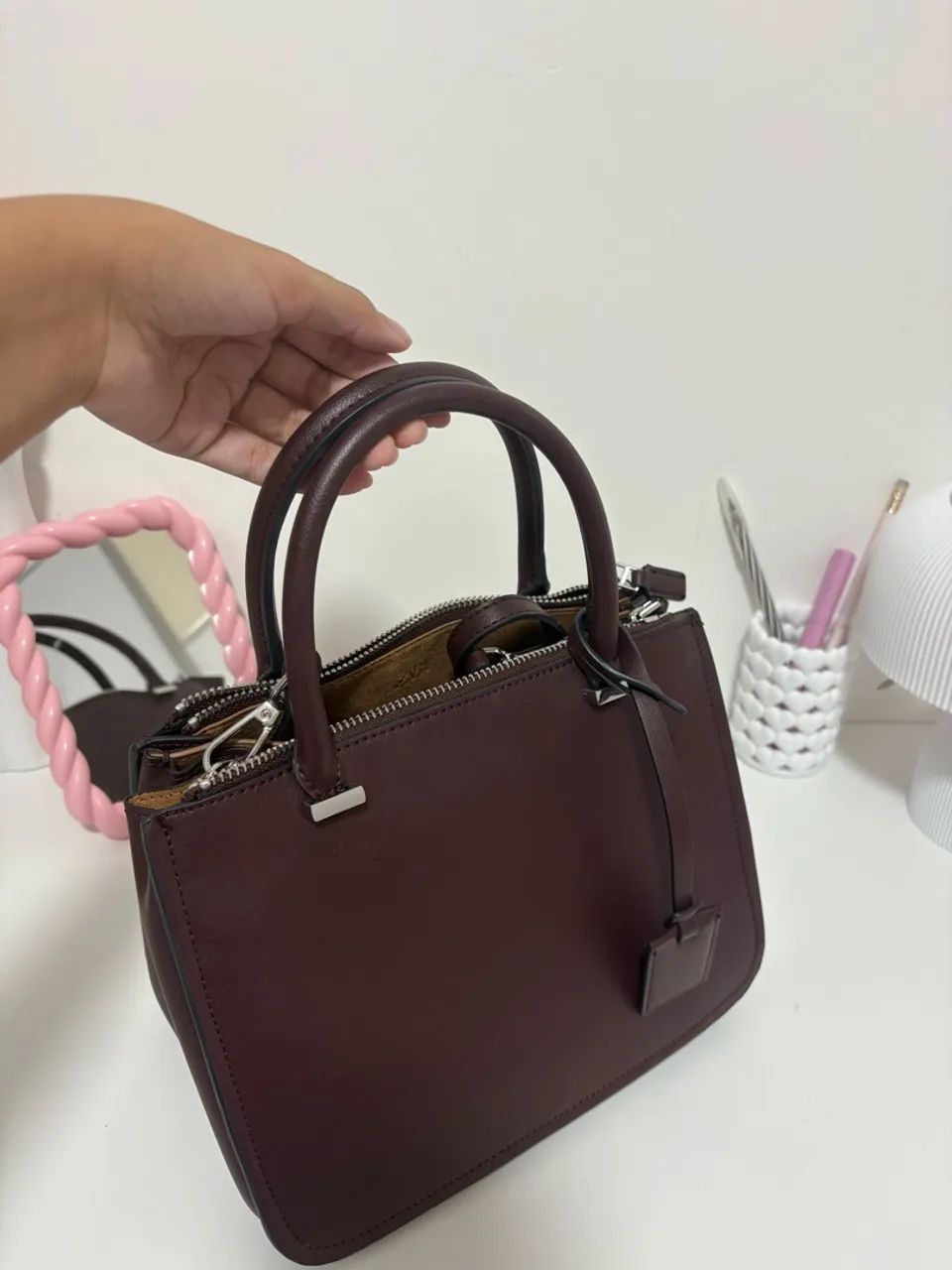 Bolsa Zara vinho