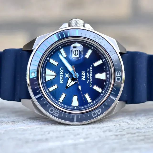 Relógio Seiko Padi Samurai Scuba Special Edition Divers Automático Azul SRPJ93 - Foto 2
