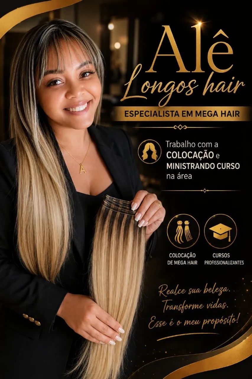 Mega hair profissional 