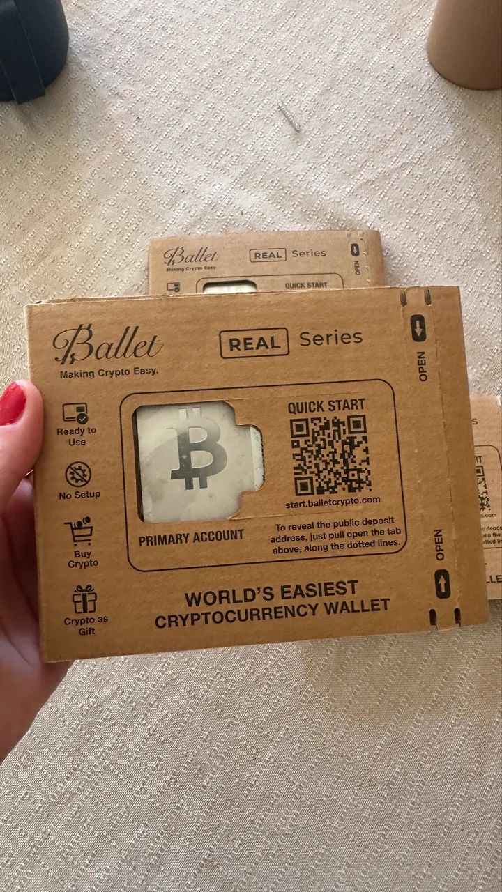 Carteira Cripto Ballet REAL Series Bitcoin - Nova/Lacrada
