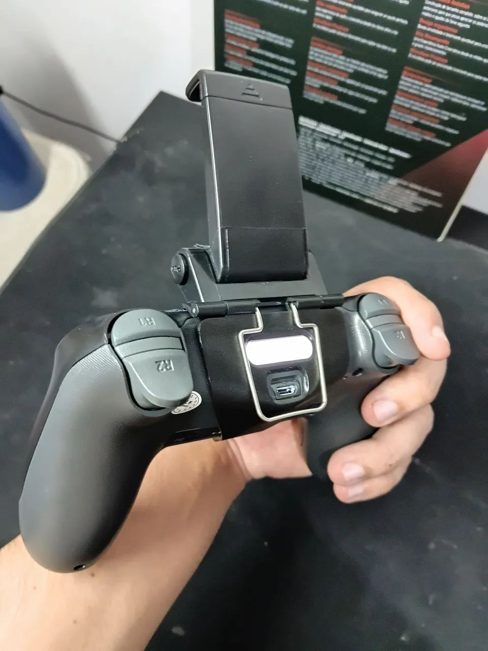 Controle PS4 com Suporte para Celular  - Foto 2