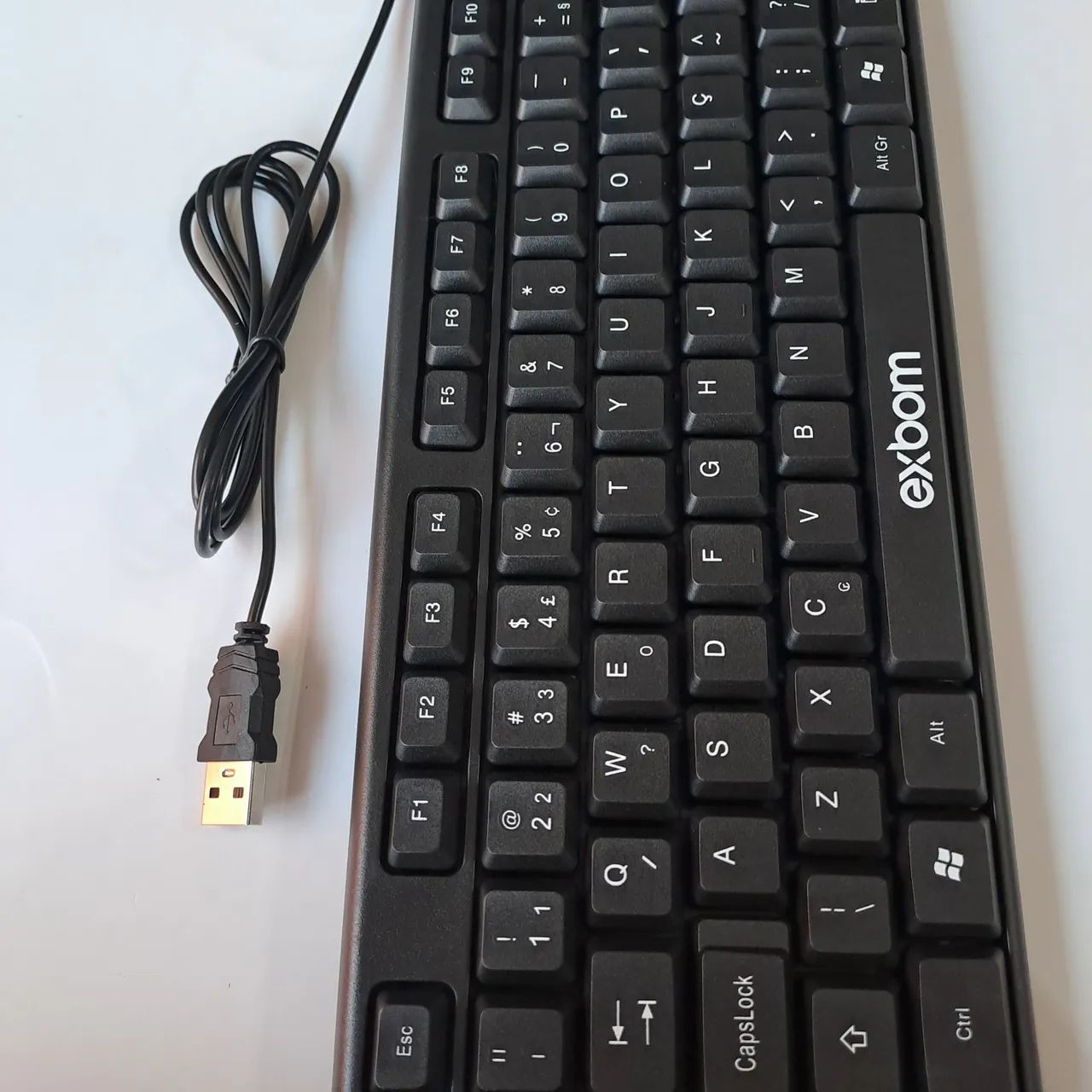 Teclado com fio Exbom