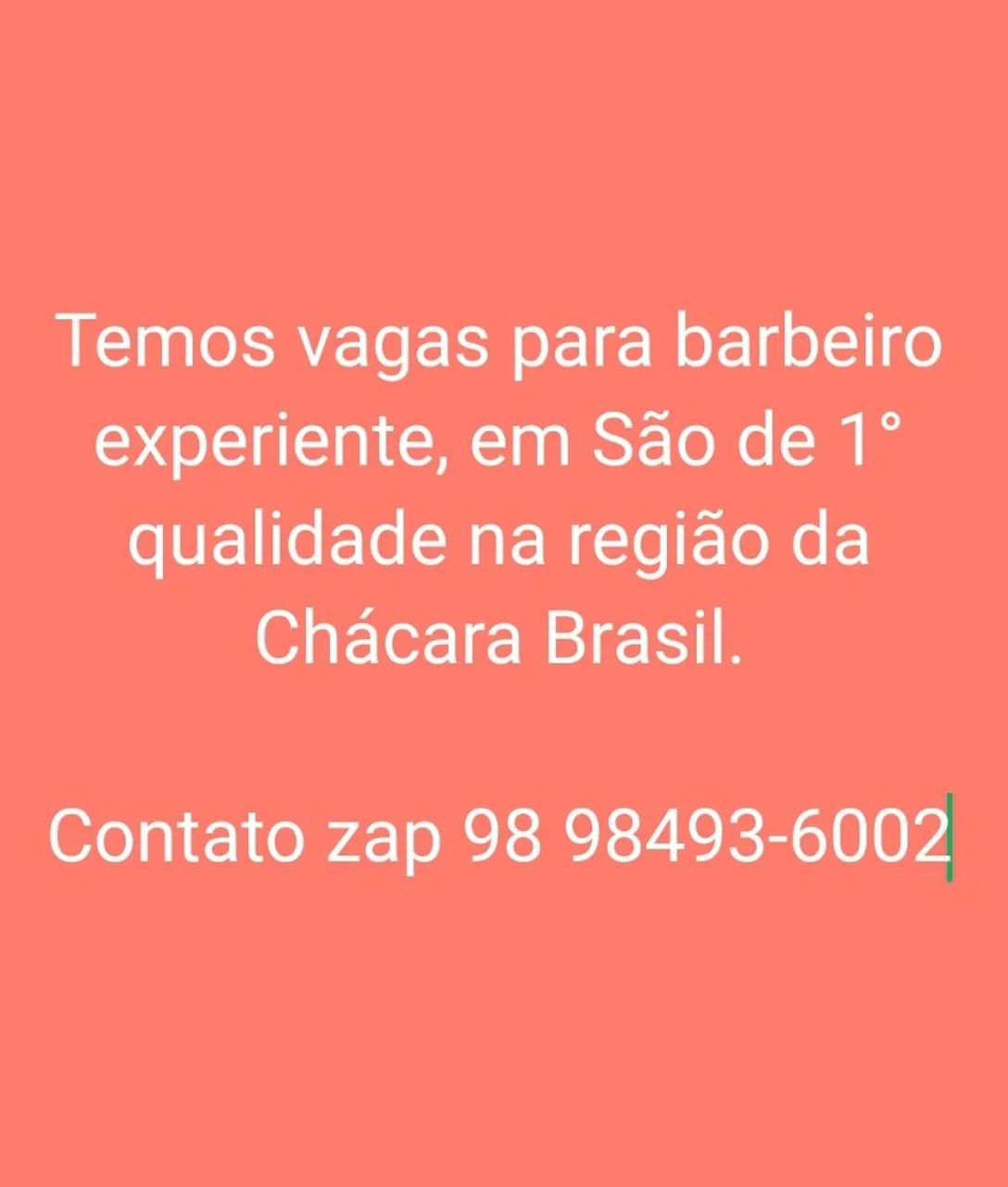 Vaga para barbeiro 