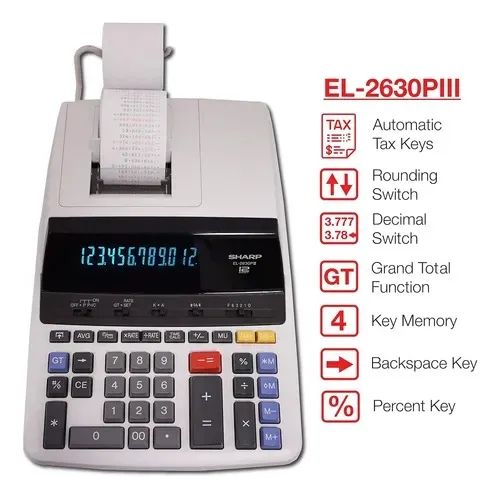 Calculadora Sharp El 2630 PIII