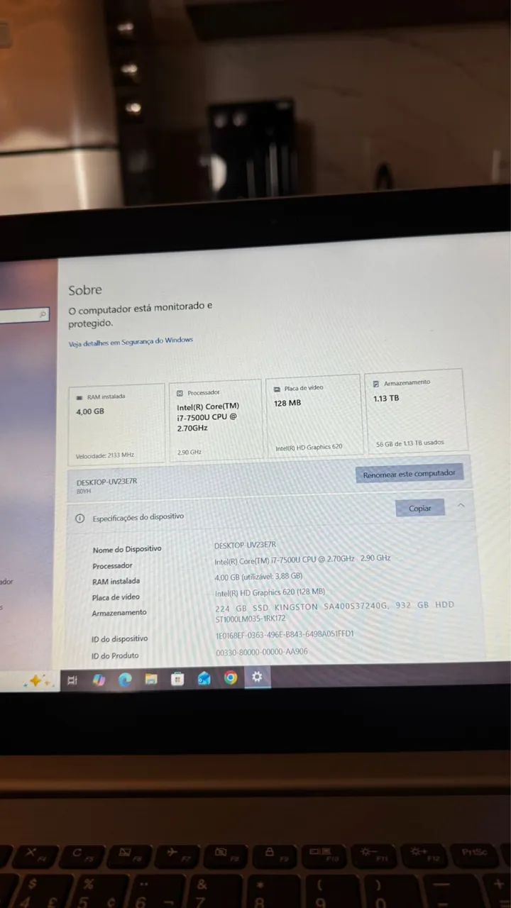 Vendo notebook Lenovo 