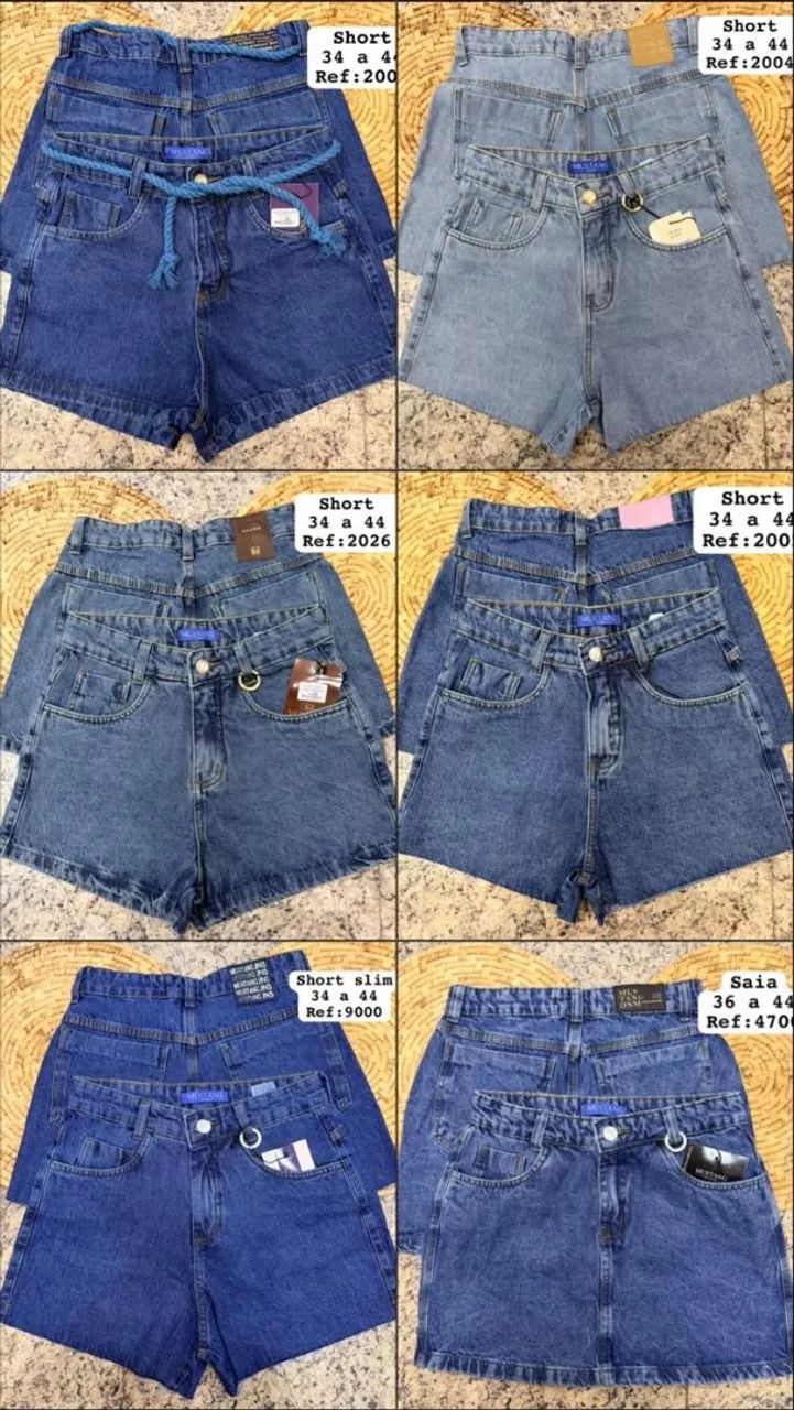 Shorts e Saias Jeans  - Foto 2