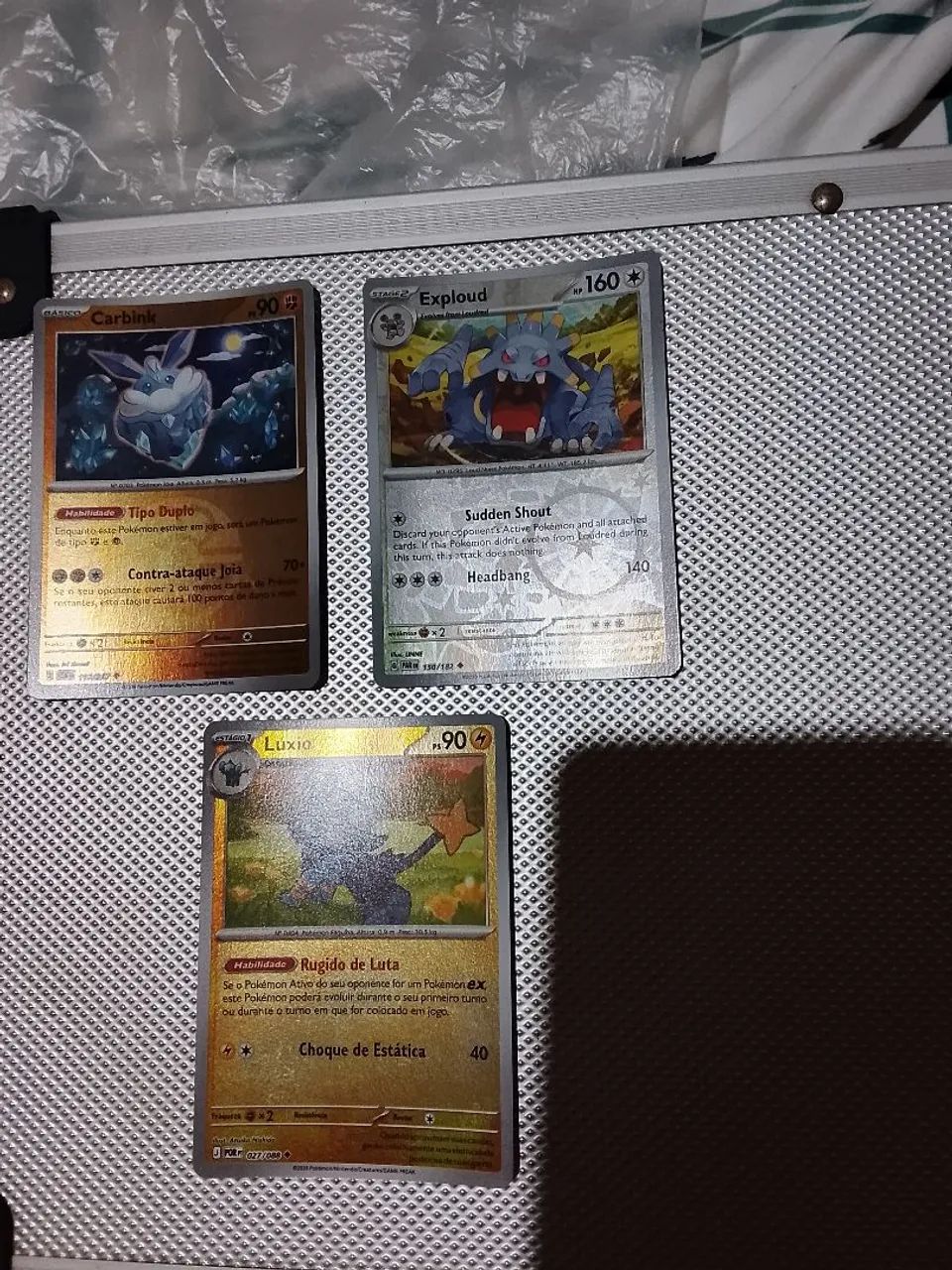 Set Cartas Pokémon Originais Holo Incomuns  - Foto 3