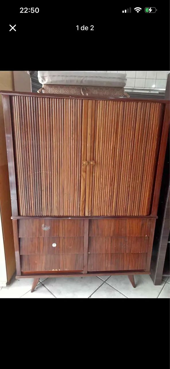 cômoda vintage de madeira  - Foto 2