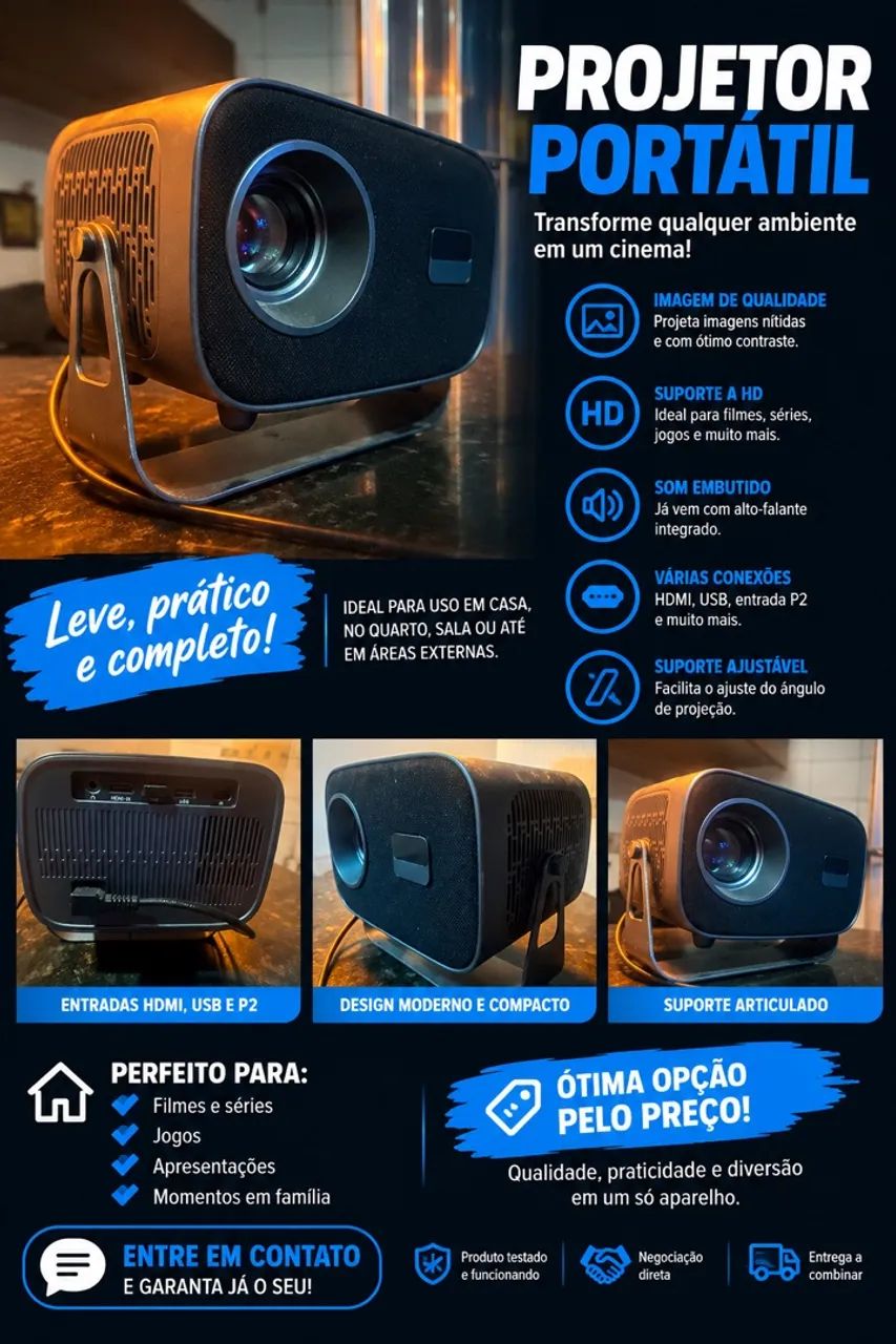 Projetor portátil 