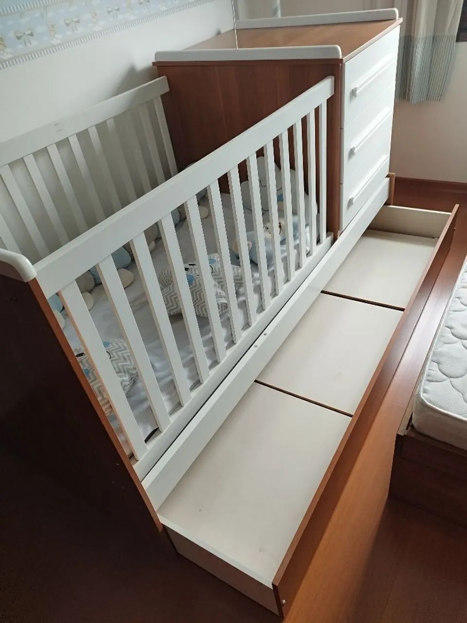 Berço 3 em 1 - Praticamente novo - Foto 3