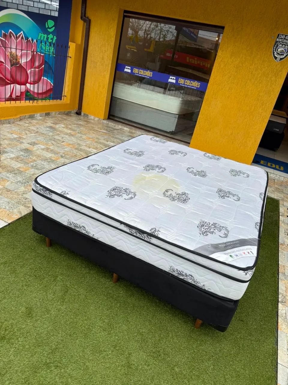 Conjunto box Queen Size ORTOBOM USADA TOP - ENTREGAMOS  - Foto 5