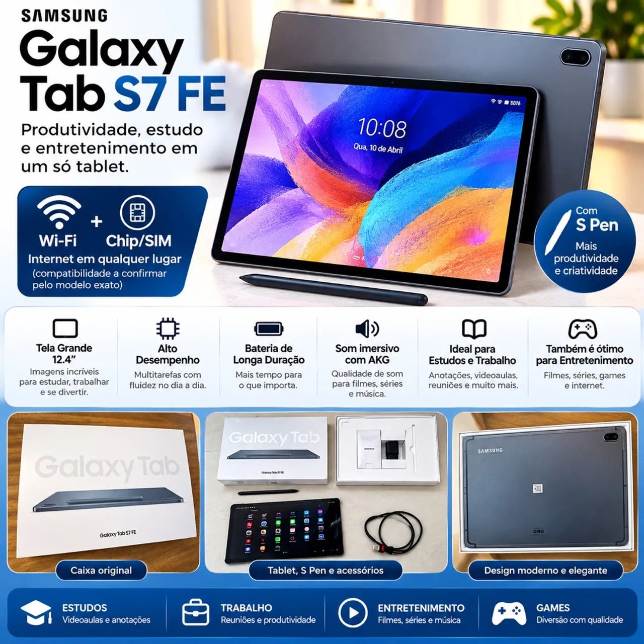 Tablet Galaxy Tab S7 FE