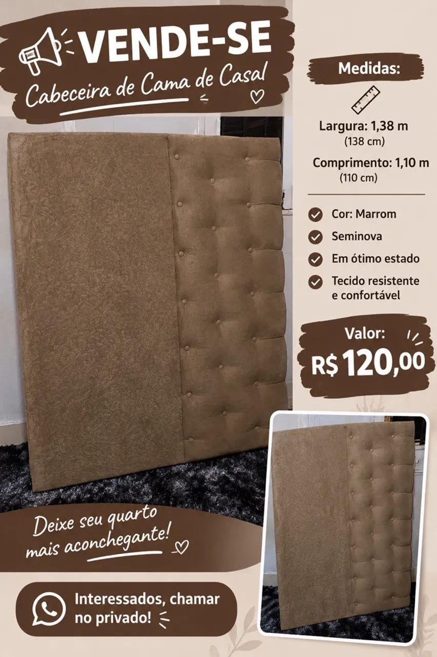 Cabeceira cama casal