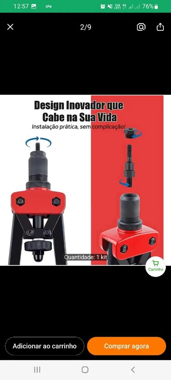 Rebitadeira de porca rosca  - Foto 3