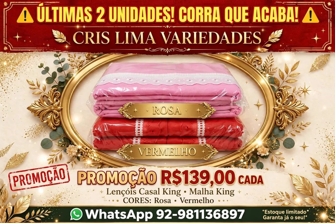 Lençóis de casal malha king 