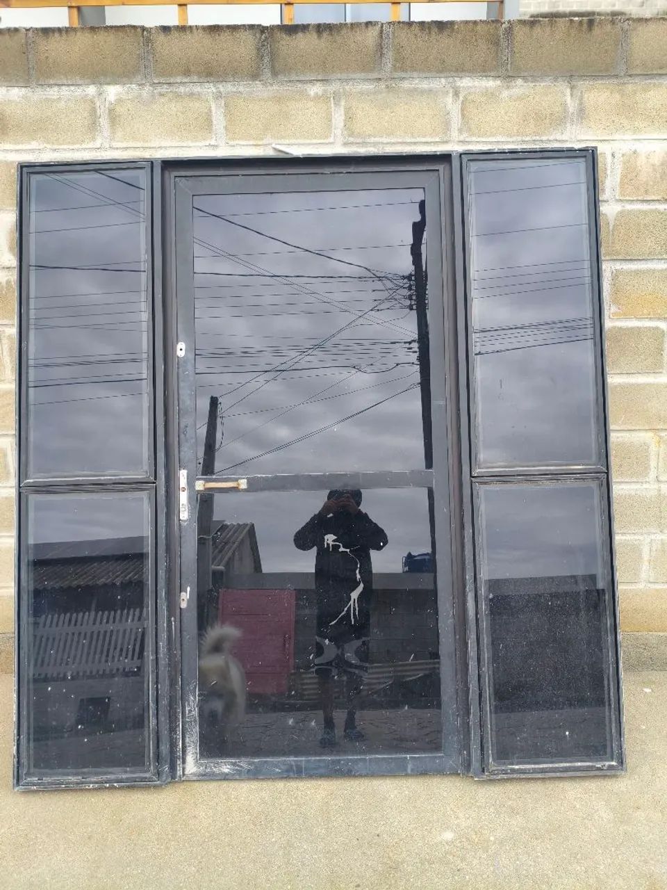 Porta alumínio com vidro