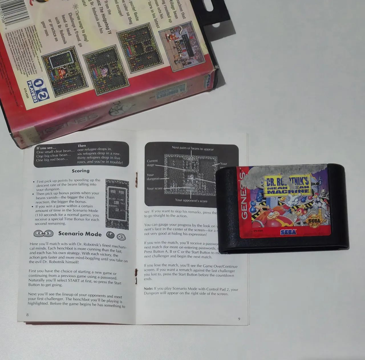 Jogo Dr. Robotnik's Mean Bean Machine original para Mega Drive - Foto 3