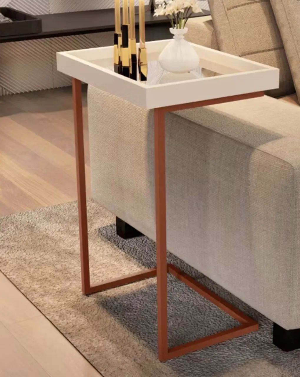 Vendo Mesa Lateral Apoio Sofá  - Foto 3