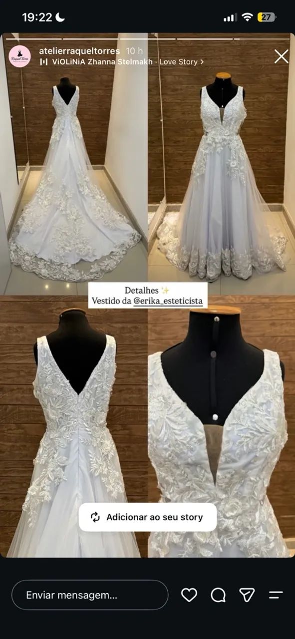 Vestido de noiva Renda 