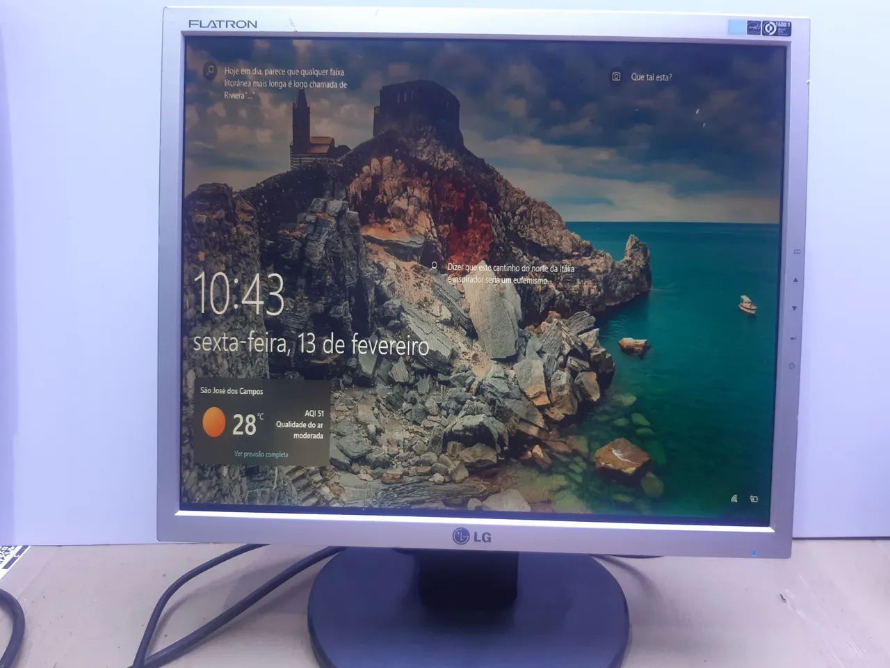 Monitor LG 17 polegadas entrada vga e dvi-d imagem perfeita 