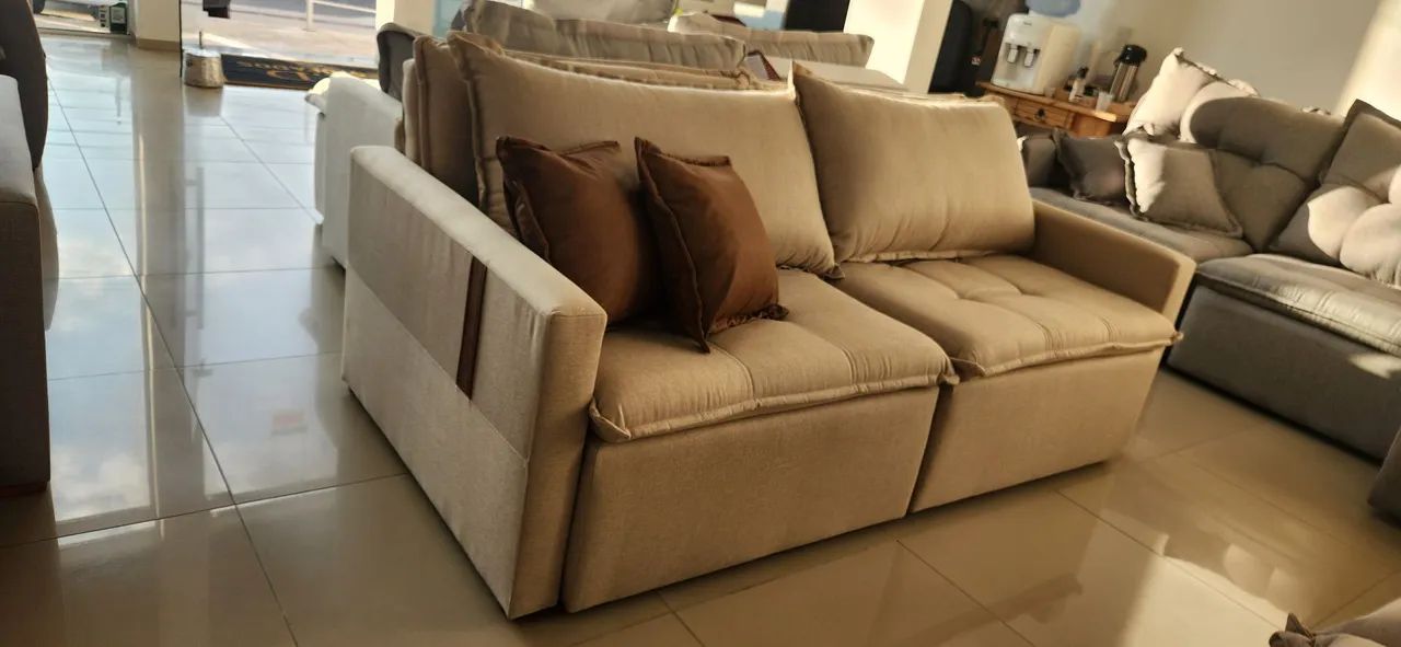 Sofá Retratil sem caixaria slim  - Foto 4