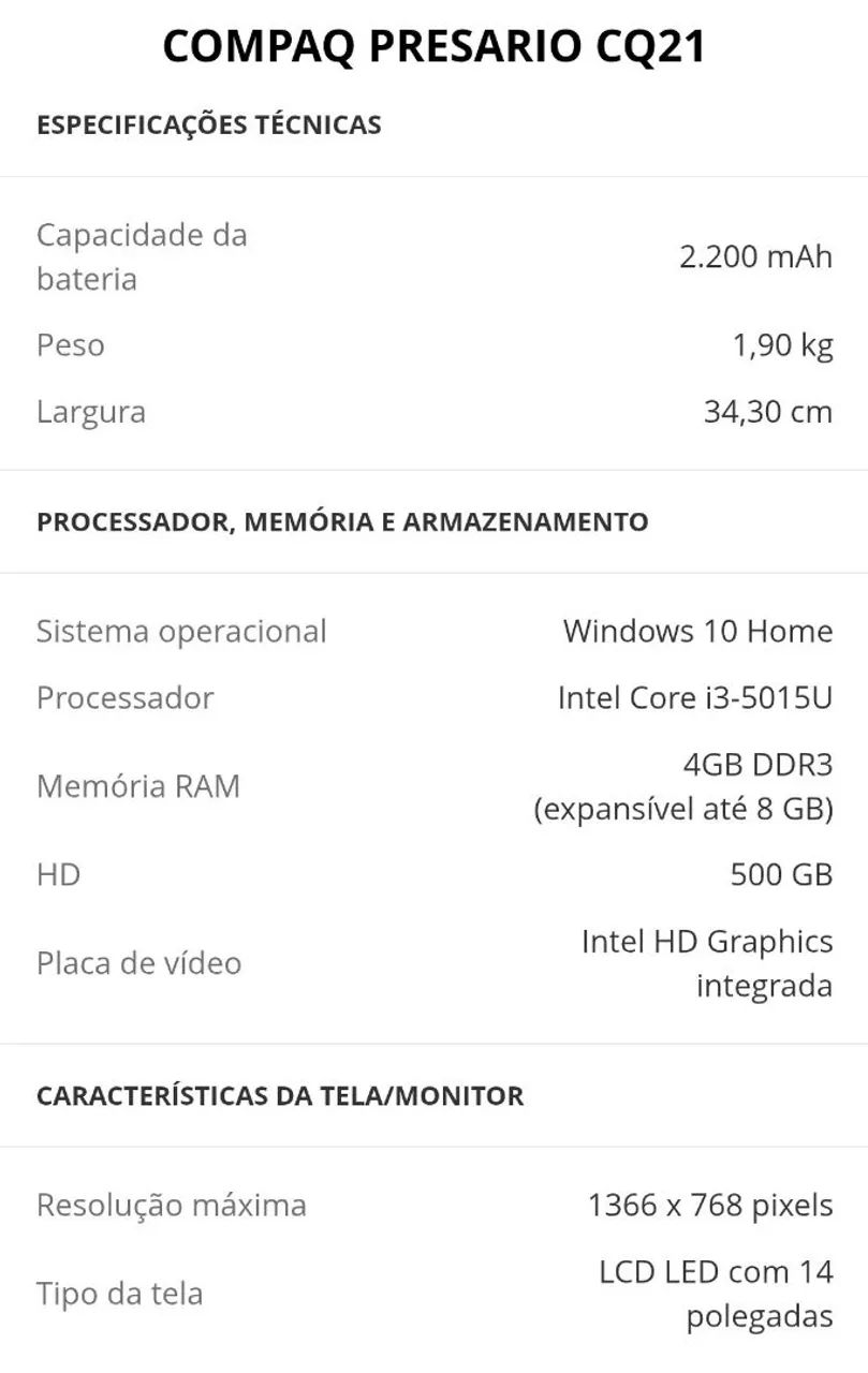 Notebook Compaq  - Foto 2
