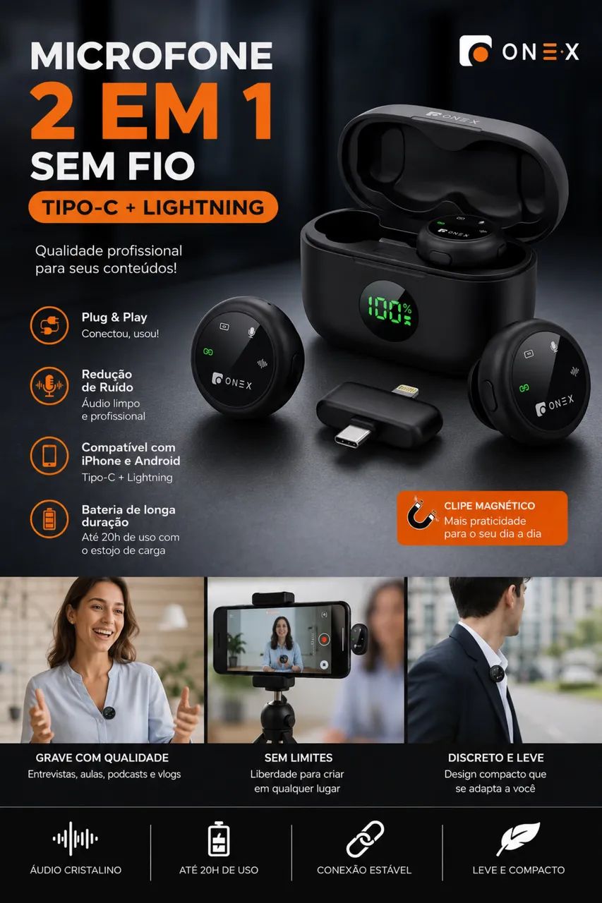 Microfone Bluetooth ONE?X - Foto 4
