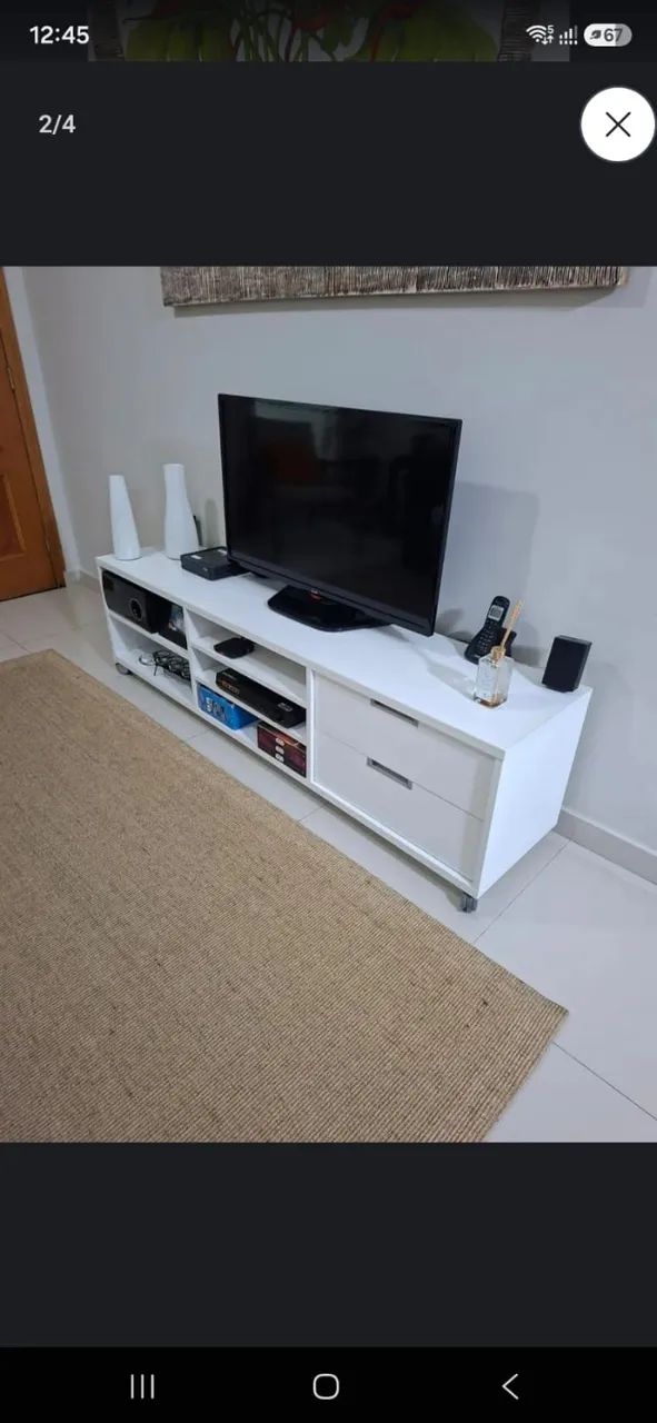 Rak para televisão branco