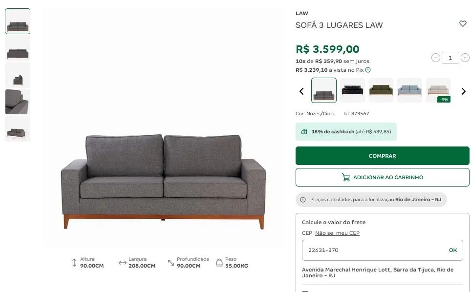 Sofá Tokstok luxo - Foto 4
