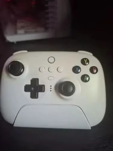 Controle Sem Fio 8BitDo Ultimate 2 com Base de Car. Tri-Mode Multi Plataforma Branco - Foto 4