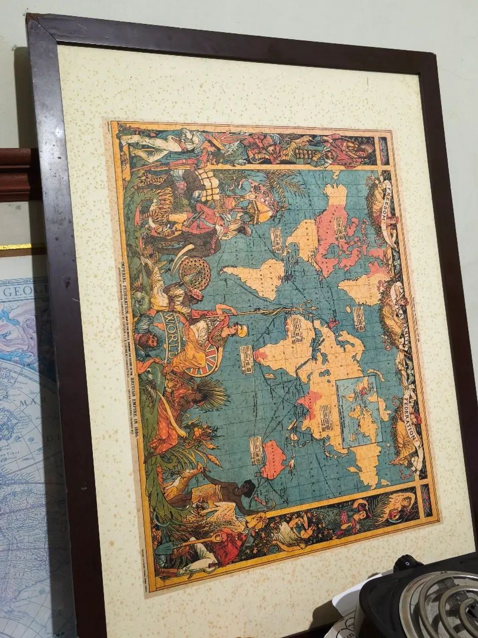 Quadro antigo Império Britânico 188 6 - Foto 2