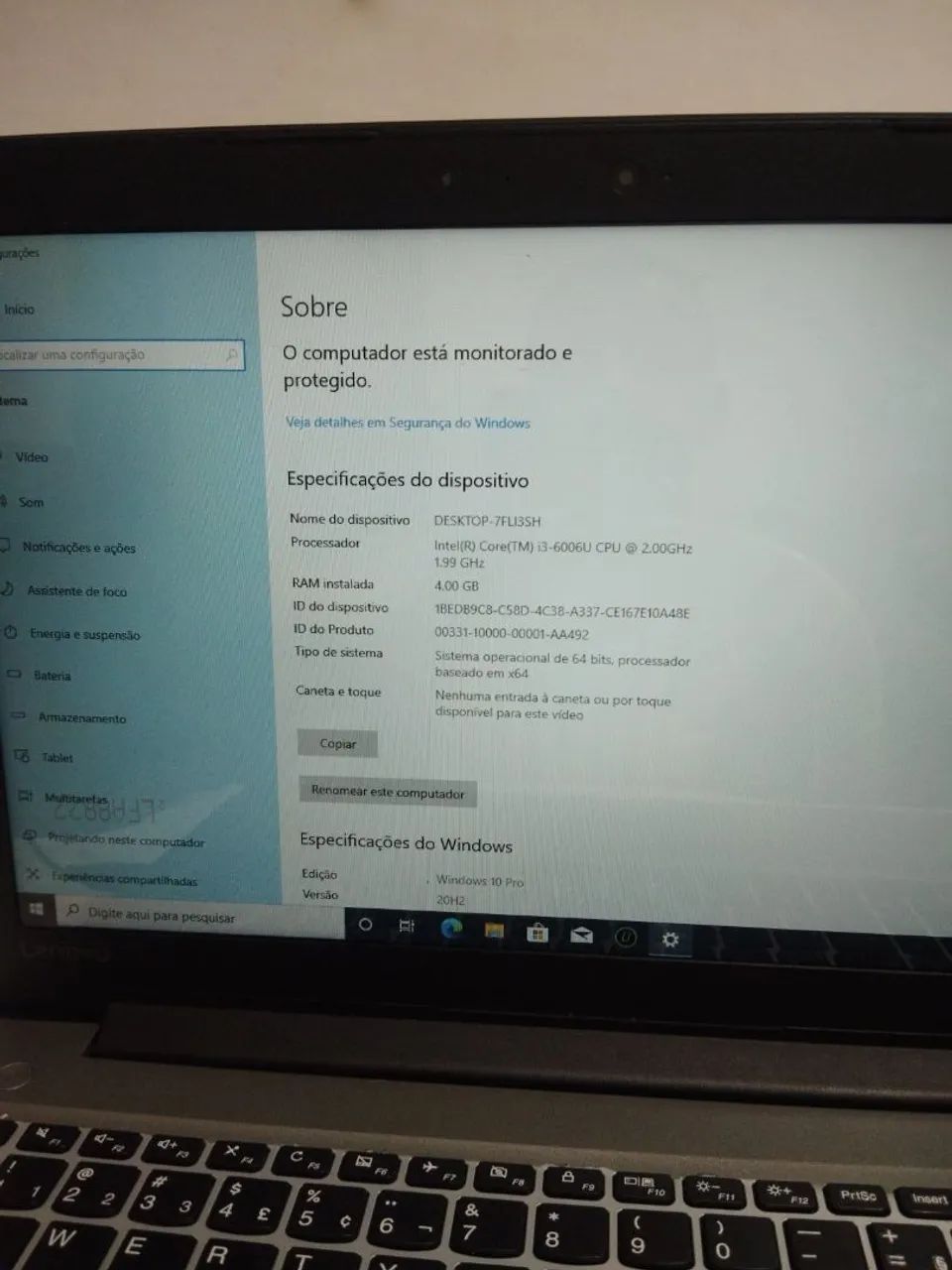 Notebook Lenovo i3 SSD 4GB de RAM Novo Olxpay Envio - Foto 2