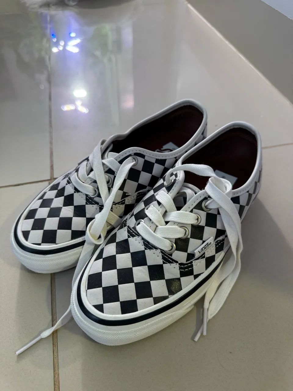 Vans TÊNIS AUTHENTIC DIAMOND CHECK BLACK WHITE
