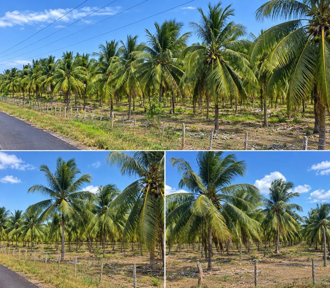 Coco verde e coco seco