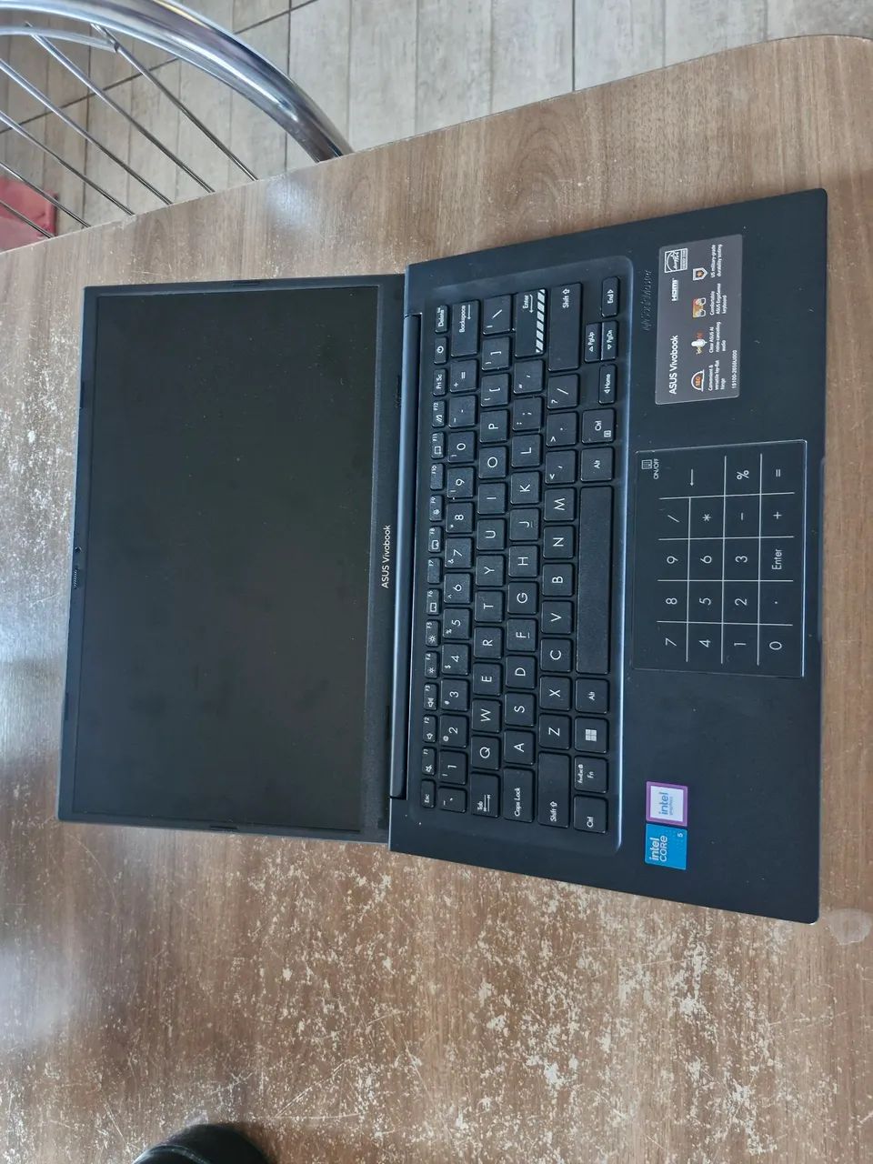 Notebook ASUS Vivobook com Core 5 120U, 8 GB e SSD de 256 GB. - Foto 2