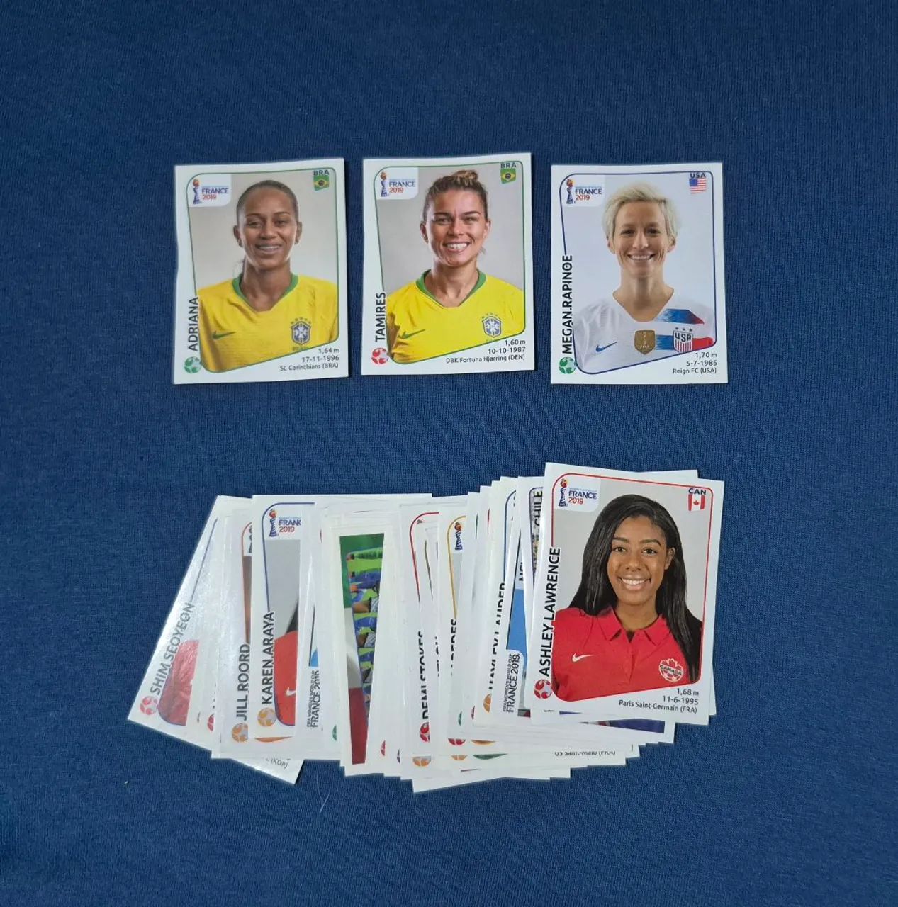 46 Figurinhas copa feminina 2019