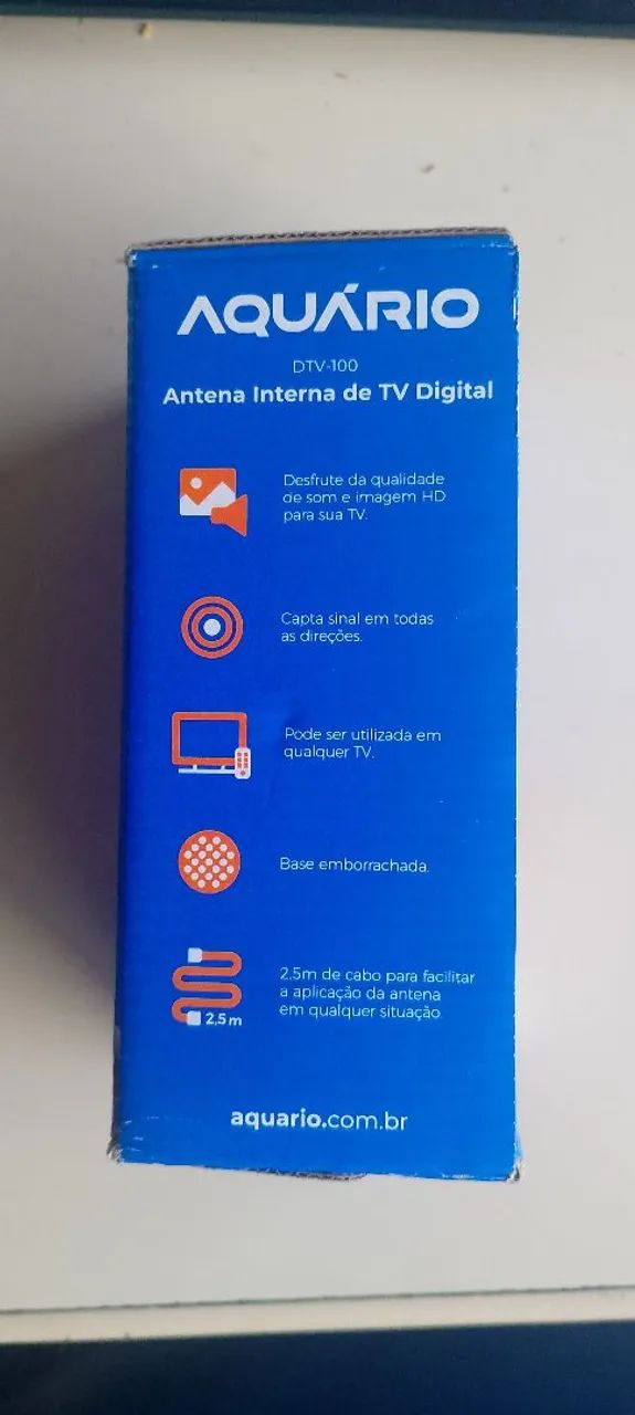 ANTENA INTERNA DE TV DIGITAL AQUÁRIO DTV-100 ? MAIS QUALIDADE NA SUA TV! - Foto 3