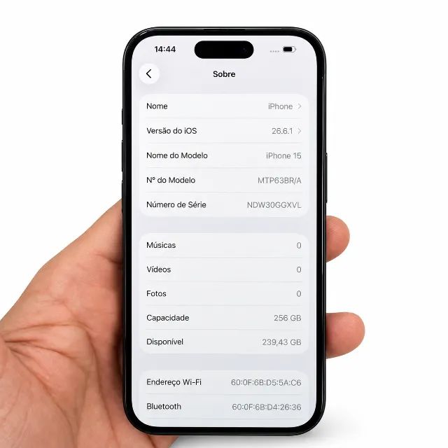 iPhone 15 - 128GB Preto - Foto 2