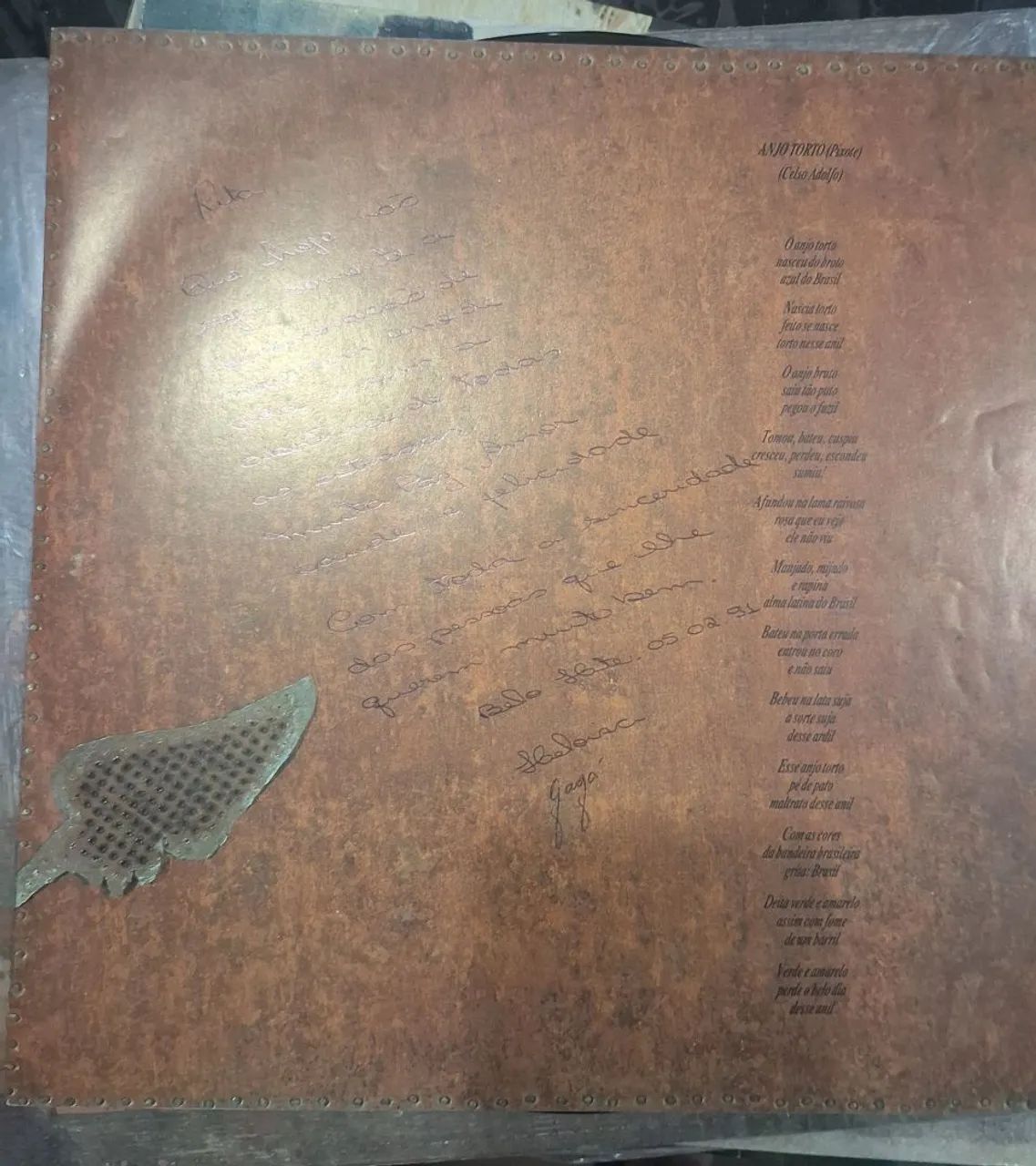 Anjo Torto album em vinil de Celso Adolfo - Foto 3