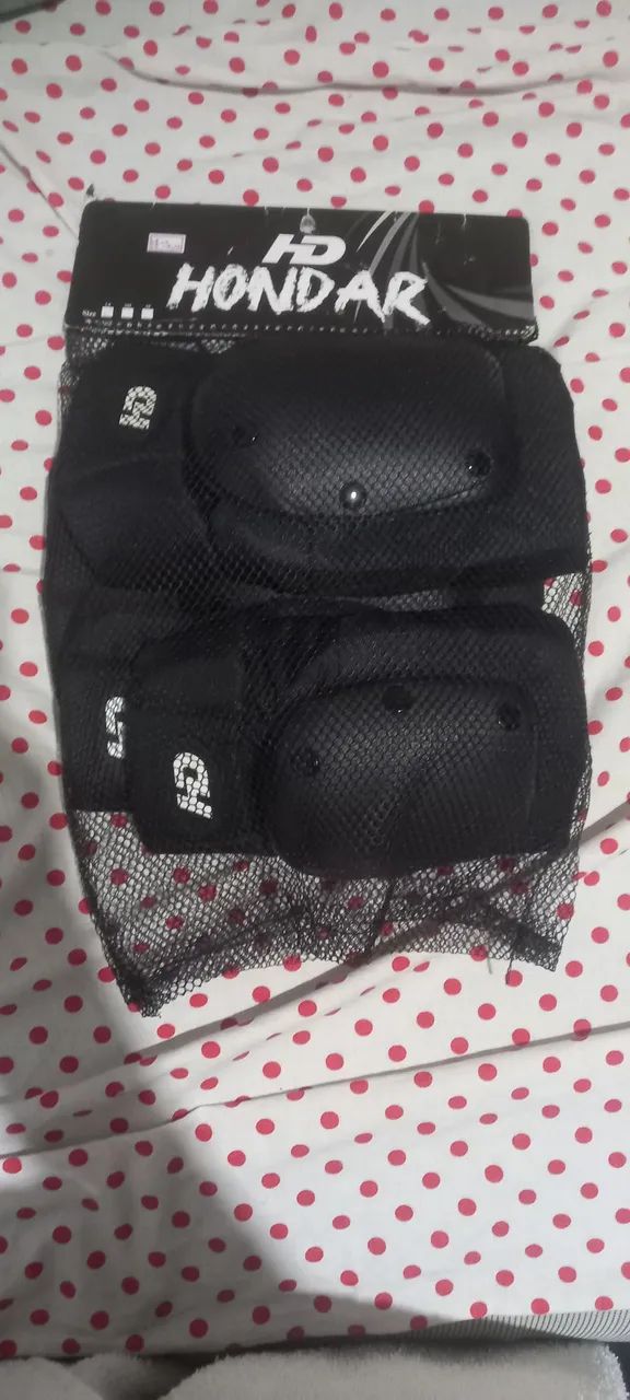 Kit de proteção joelheira e cutuveleira hondar nunca usado 