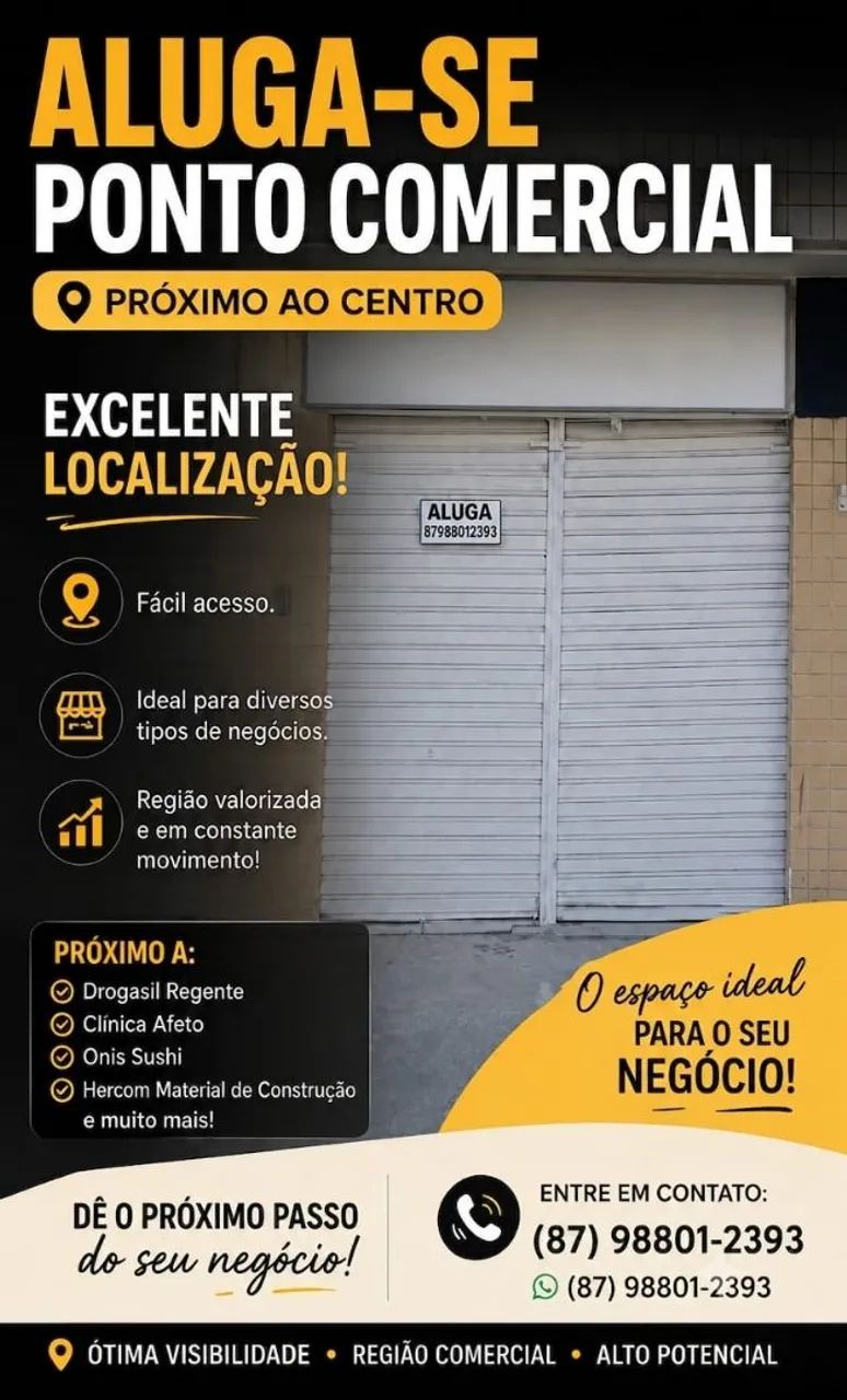 Alugo ponto comercial 