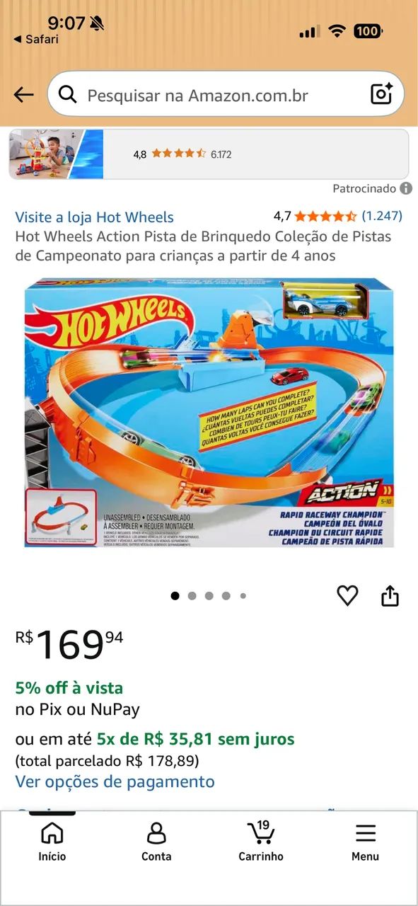 Pista hotwheels 