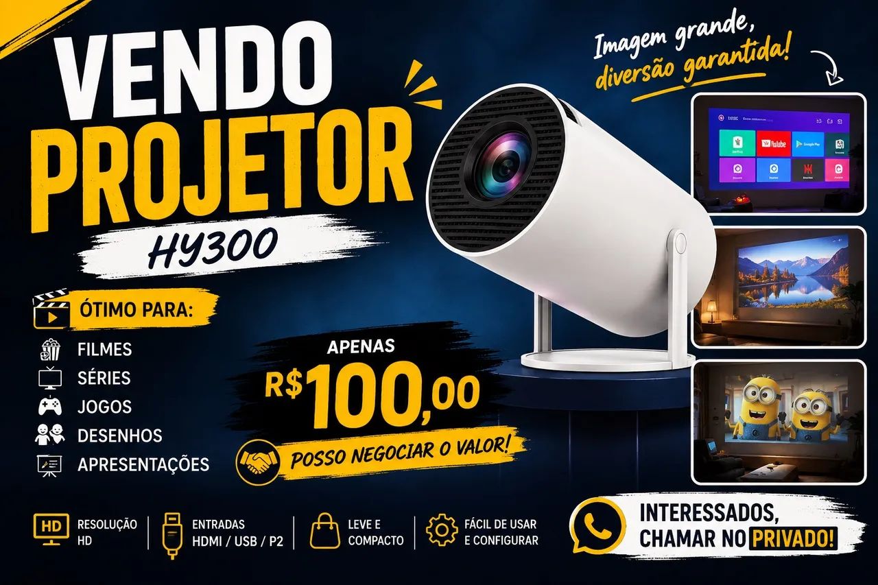 Projetor Hy300 - Foto 4