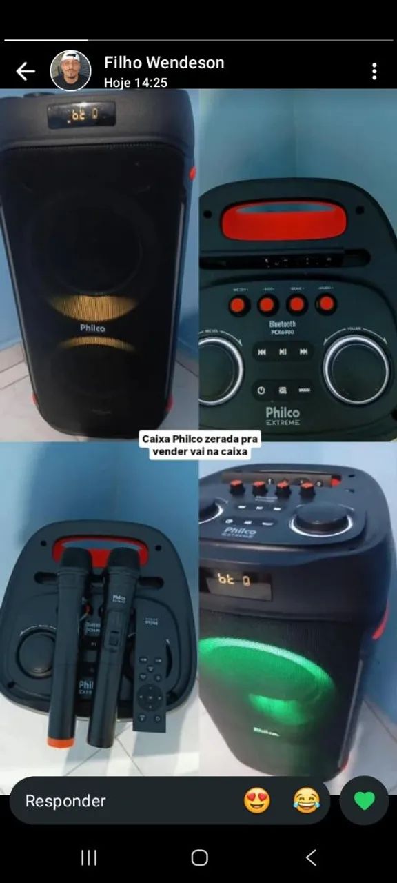 Caixa de Som PHILCO 